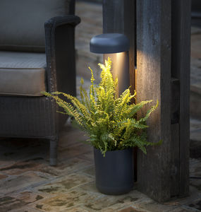 lampioncino da giardino / moderno / in metallo / in policarbonato