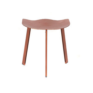 sgabello moderno / in alluminio / arancione