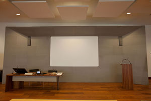 pannello acustico per soffitto / in alluminio / ignifugo / contract