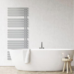 radiatore scaldasalviette ad acqua calda / elettrico / in acciaio / moderno