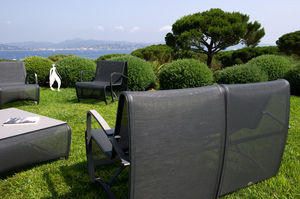 poltrona moderna / in alluminio / in Batyline® / da giardino