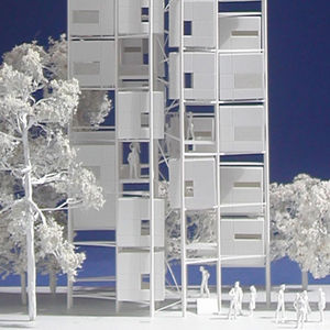 edificio prefabbricato / modulare / in acciaio / per alloggi collettivi