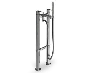 miscelatore doppio comando per vasca / da parete / in ottone / in metallo cromato