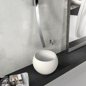lavabo da appoggio / tondo / in Solid Surface / moderno