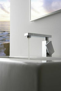 miscelatore per lavabo / in metallo cromato / in nichel / da bagno