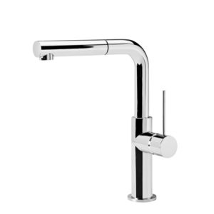 miscelatore per lavabo / da bancone / in metallo cromato / da bagno