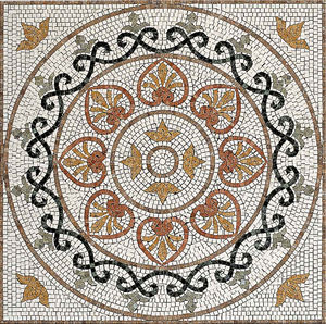 piastrella aspetto mosaico / da parete / per pavimento / in marmo