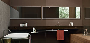 specchio a muro / moderno / rettangolare / da bagno