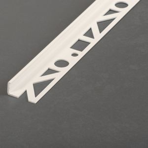 profilo di finitura in PVC / per piastrelle / per angolo esterno / per moquette