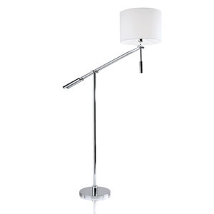 lampada da terra / moderna / in tessuto / con braccio articolato
