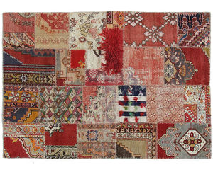 tappeto orientale / patchwork / in lana / rettangolare