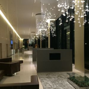 lampadario moderno / in vetro / in ottone / in nichel