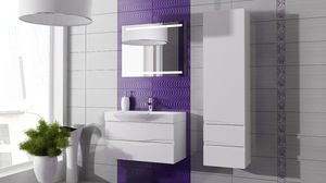 mobile lavabo sospeso / in legno / moderno / con cassetti