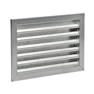 griglia di ventilazione in acciaio galvanizzato / in acciaio inox / rettangolare
