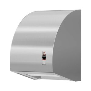 distributore di carta igienica da parete / in acciaio inox / contract