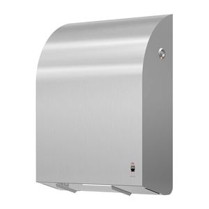 distributore di carta igienica da parete / in acciaio inox / contract