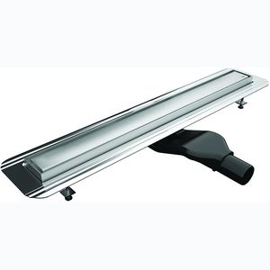 piletta in acciaio inox / per doccia / rettangolare