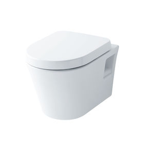 WC sospeso / in ceramica / senza brida