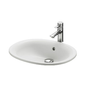 lavabo da incasso / ovale / in ceramica / moderno