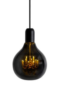 lampada a sospensione / moderna / in ottone / in vetro