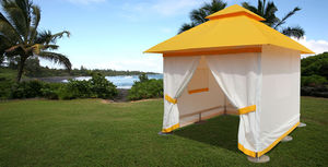 gazebo in alluminio / tetto in tela / per uso professionale