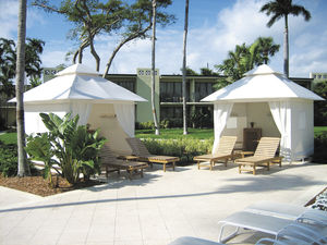 gazebo in alluminio / tetto in tela / per uso professionale