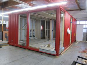 casa container / moderna / in metallo / ecologica