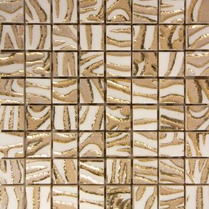 mosaico da interno / da parete / in gres porcellanato / quadrato