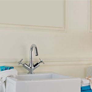 miscelatore doppio comando per lavabo / da appoggio / in ottone / da bagno