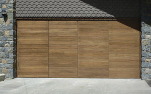 porta da garage pieghevole / in legno / manuale