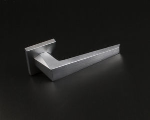 maniglia per porta / in metallo / moderna / cromata