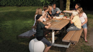 tavolo da pic nic / rettangolare / da esterno / moderno