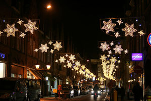 decorazioni natalizie luminose trasversali / per spazio pubblico / per strade / a LED