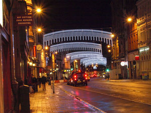decorazioni natalizie luminose trasversali / per spazio pubblico / per strade / a LED