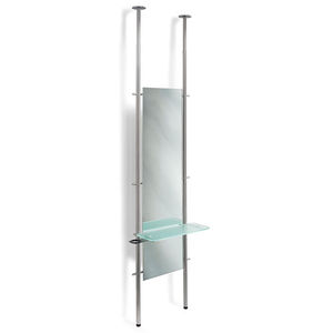 mobile da toeletta moderno / in acciaio inox / in vetro / da parete
