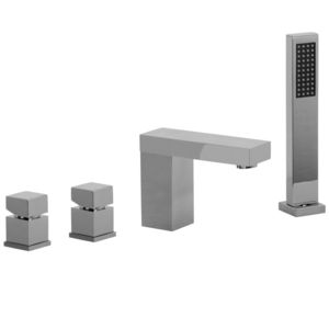 miscelatore per vasca / da bancone / in metallo cromato / da bagno