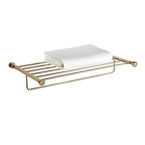 portasalviette a 1 barra / da parete / in ottone cromato