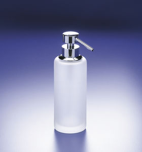 distributore di sapone professionale / da appoggio / in acciaio inossidabile / manuale