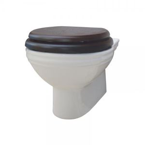 WC sospeso / in ceramica / con sciacquone ad incastro