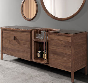 mobile bar moderno / in noce