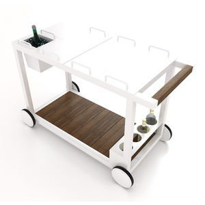 carrello portavivande di servizio / da giardino / per dessert / contract