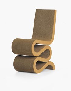 sedia design originale / in cartone / cantilever / di Frank Gehry