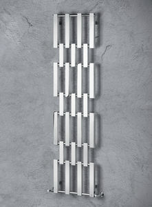 radiatore ad acqua calda / in metallo / cromato / design originale