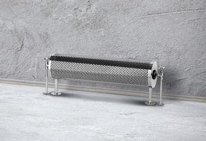 radiatore ad acqua calda / in metallo / cromato / design originale