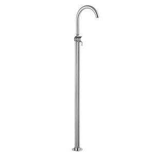 miscelatore per lavabo / a pavimento / in acciaio inox / da bagno