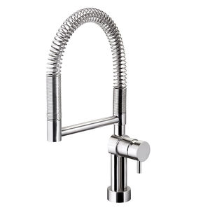 miscelatore in acciaio inox / da cucina / a becco orientabile