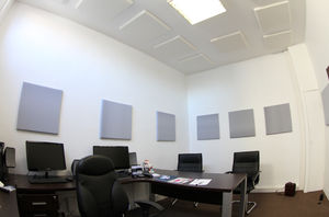 pannello acustico per interni / per soffitto / per muro / in schiuma melamminica