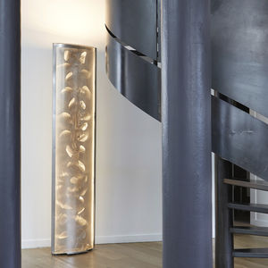 colonna luminosa moderna / in acciaio inox / LED / da interno