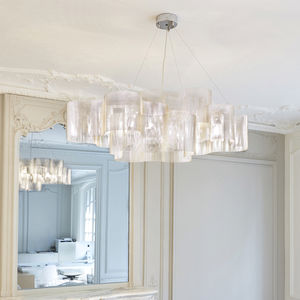 lampada a sospensione / moderna / in acciaio inossidabile / da interno