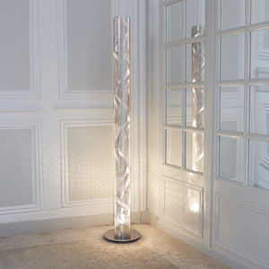 colonna luminosa moderna / in acciaio inox / LED / alogena